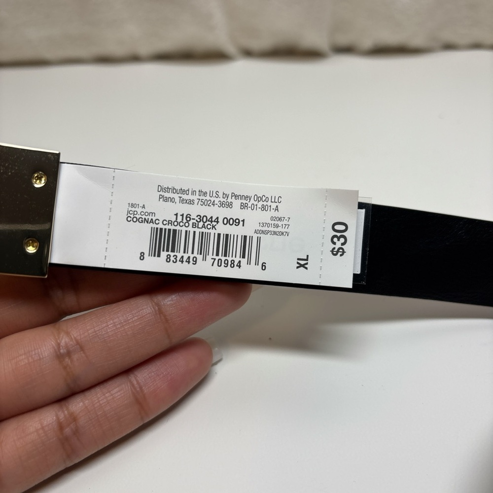Liz Claiborne Womens Belt In Cognac | Sz XL - Picture 6 of 9